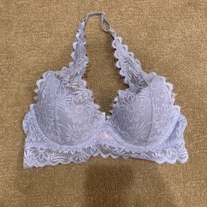 PINK halter lace bralette